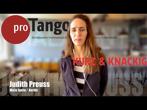 Kurz & Knackig proTango e.V. Interview Reihe - Judith Preuss