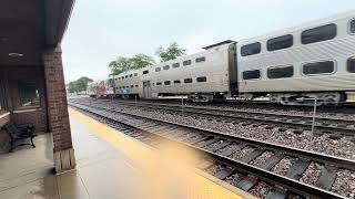 Amtrak’s SOUTHWEST CHIEF West on its NEW SCHEDULE & Metra East, LaGrange, Illinois, 6/11/2026