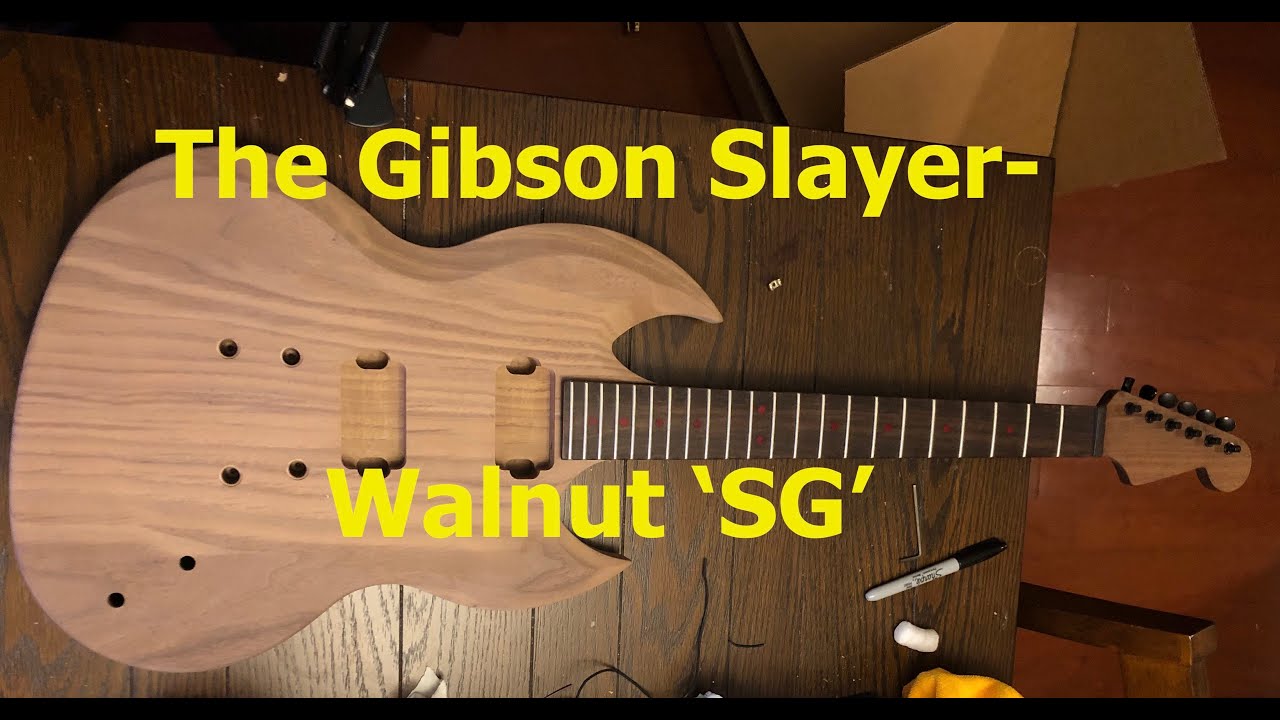 The Gibson Slayer- Walnut 'SG' style guitar build