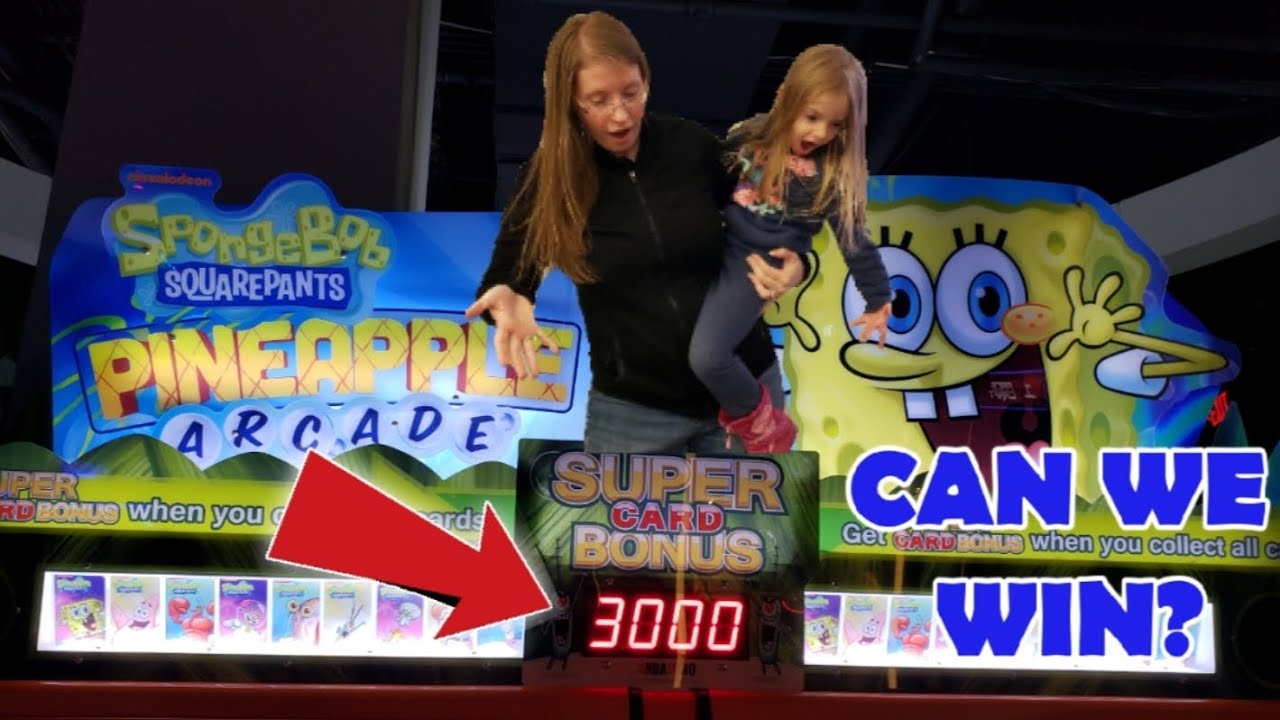 SPONGEBOB SQUAREPANTS COIN PUSHER AT DAVE AND BUSTER S YouTube