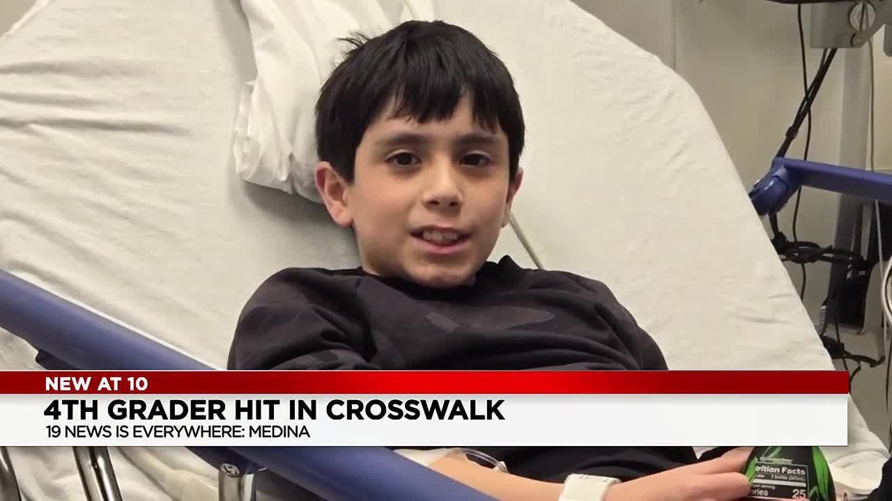 Medina fourth grader hit by car while walking to school - YouTube