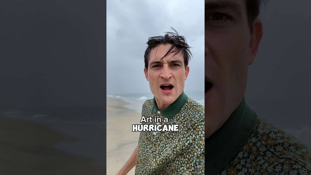 Art in a hurricane‼️ #artwork #hurricane #easyart