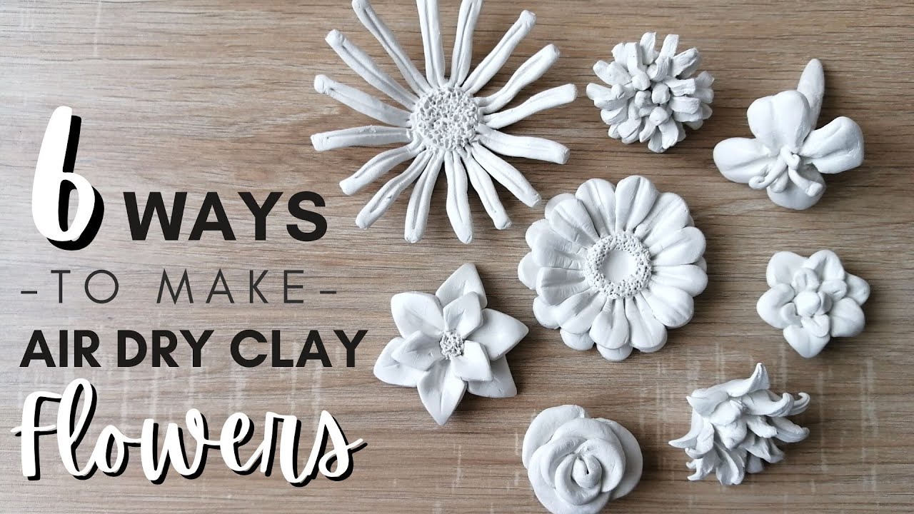 How to Make Easy Air Dry Clay Flowers