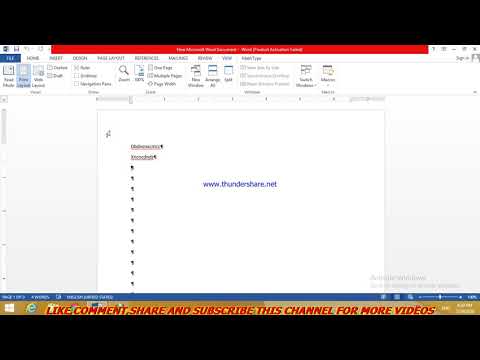 How to Delete Blank Page in MS Word Document 
