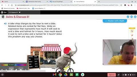 Algebraic Expressions Grade 6 Math Lesson 3-5 EnVision 2.0