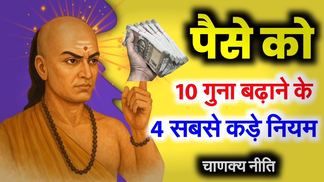 धन को 10 गुना बढ़ाने के 4 सबसे कड़े नियम | Chanakya Niti for Financial Success