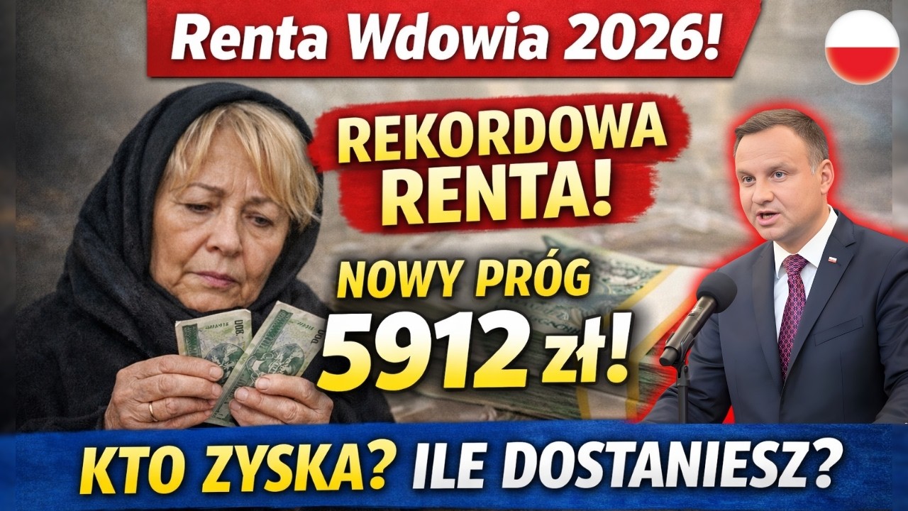 Renta Wdowia 2026: Wyższy Próg 5912 zł! Kto Zyska i Ile Wypłaci ZUS?