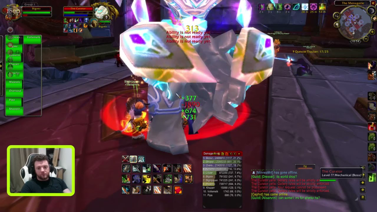 Tanking The Curator - TBC Classic, karazhan PUG Group, Bigrev