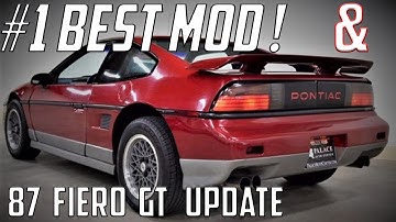 The BEST Pontiac Fiero Upgrade EVER & Update on the 1987 Fiero GT!