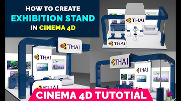 How to Create Exhibition Stand in Cinema 4D - Tutorial