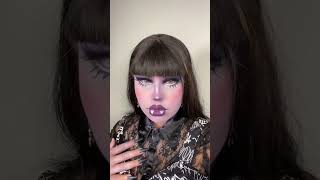 Transforming into Elissabat #monsterhigh #makeup #shorts