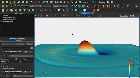 Paraview - surface displacement visualization