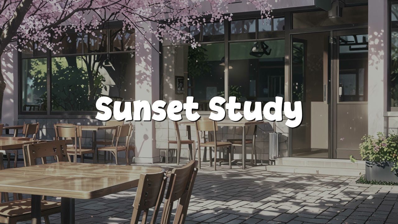 Sunset Library Lofi 📚 Warm Beats for Focus & Calm