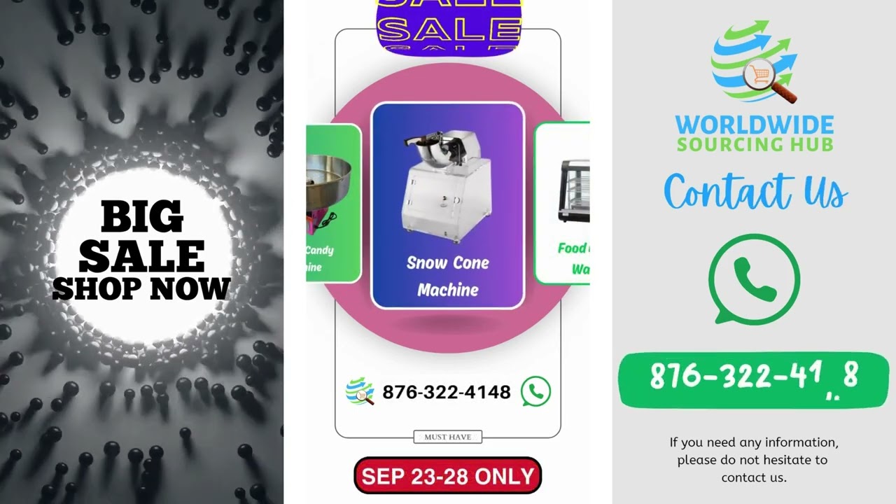 WSH Sale on Popcorn, Snow Cone, Cotton Cand & Hot Dog Machines, Tents Trampolines & More