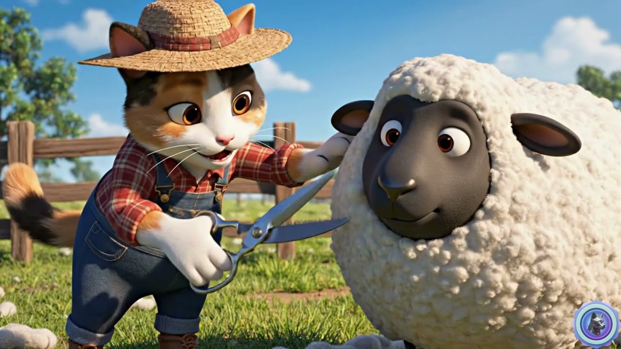 Mama Cat Trims Fur on the Farm & Crafts Tiger Hats for Kittens