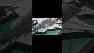 assembling su57 #su57felon #papercraft #papermodel #shorts