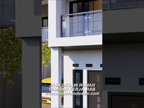 PENGERJAAN RENOV DESAIN RUMAH 6,5M x 7,8M | 2 LANTAI 