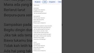 lirik lagu jiwa yang bersedih