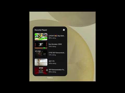 Roblox Widget (Android 16)