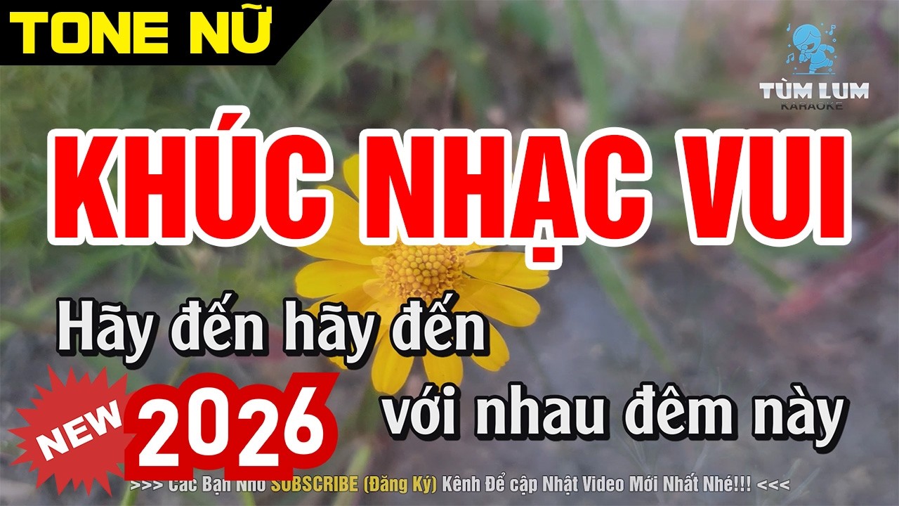 Khúc Nhạc Vui Karaoke Tone Nữ [ Em ] Nhạc Sống Cha Cha Cha Dễ Hát | Karaoke Tùm Lum