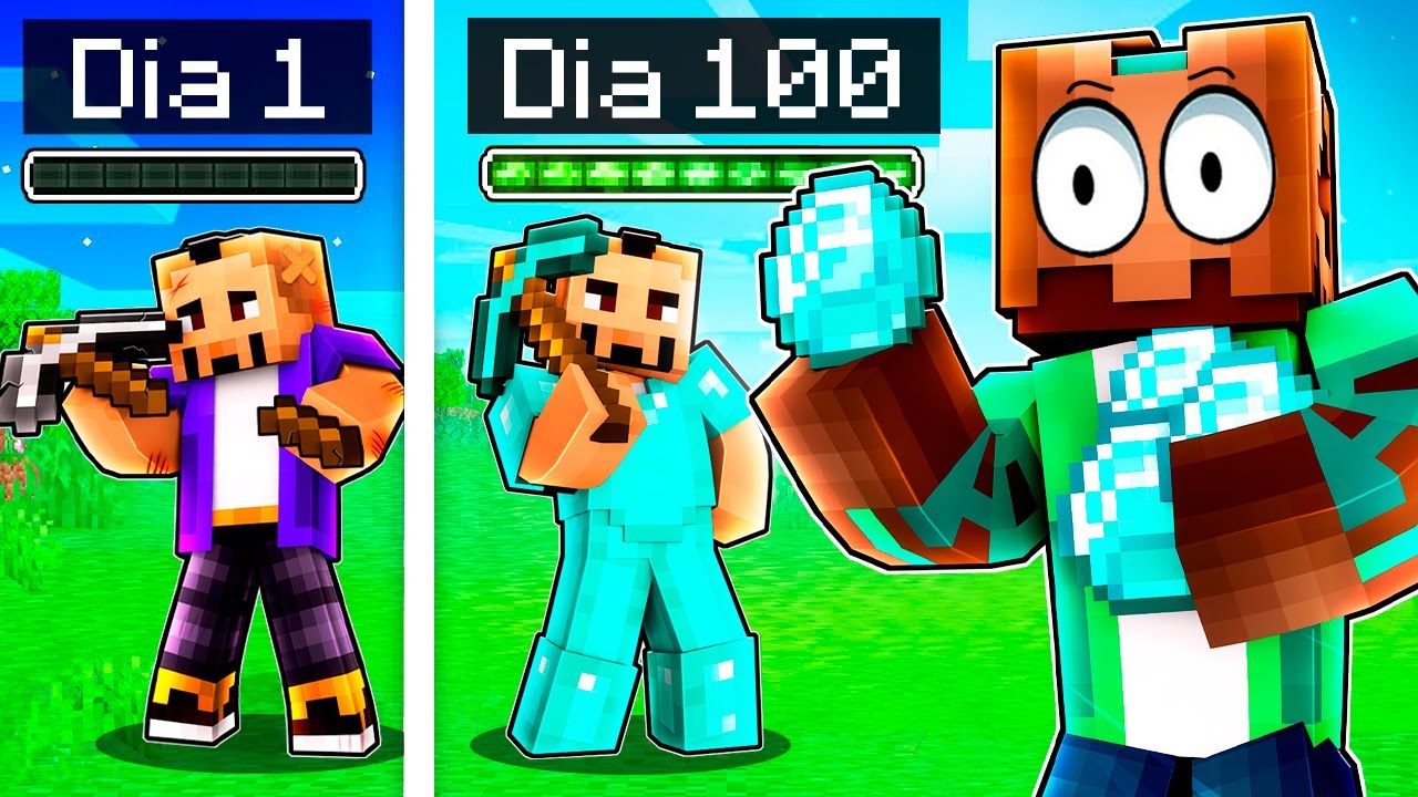 pas-100-d-as-ayudando-a-mi-amigo-en-minecraft-youtube