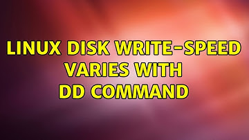 Linux Disk Write-Speed varies with dd command