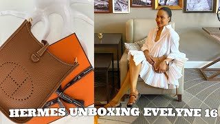 HERMES UNBOXING / HERMES EVELYNE 16 IN GOLD / MABEL IN HAMBURG