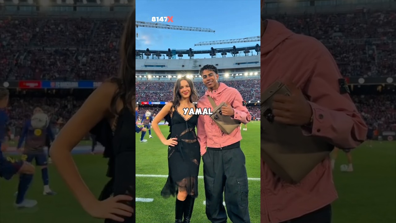 Lamine Yamal brachte Olivia Rodrigo zum Schmelzen #fcbarcelona #realmadrid #elclasico #fussball