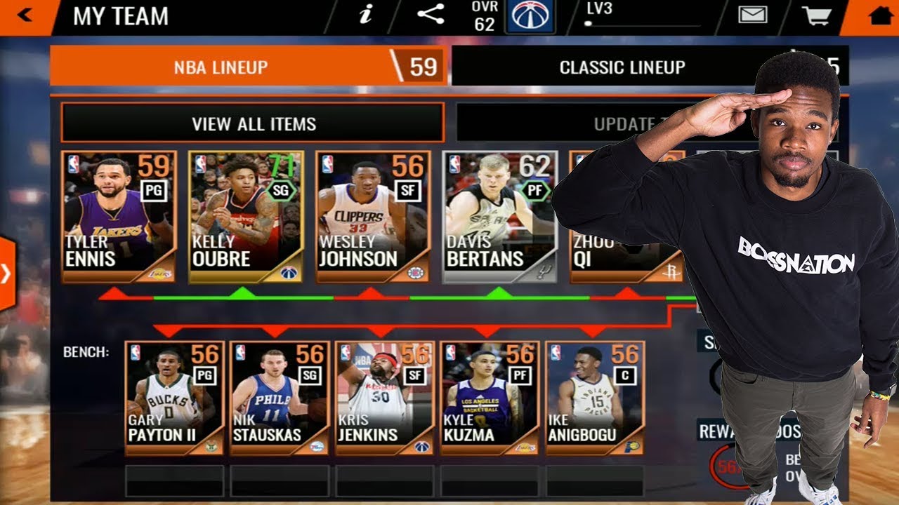 NBA Live Mobile 18 Early Gameplay - Early Lineups And Coaching