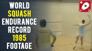 World Squash Endurance Record 1985 Footage