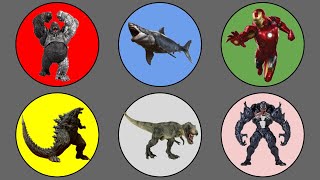 King Of Monster vs Avengers ; Megalodon vs Trex, Godzilla vs Kong, Venom2, Iron Man by IMP TOYS 3,108 views 2 weeks ago 8 minutes, 6 seconds