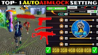 Free Fire Max Auto Headshot Trick 2025 Sensitivity 2Gb, 3Gb, 4Gb Ram Headshot Sensitivity Setting