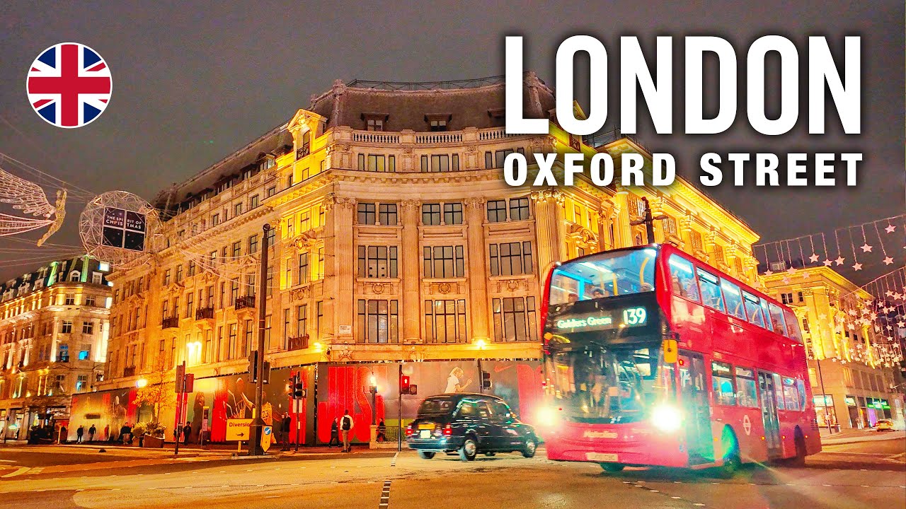 London Walking Tour 4K 🇬🇧 Oxford Circus After Dark