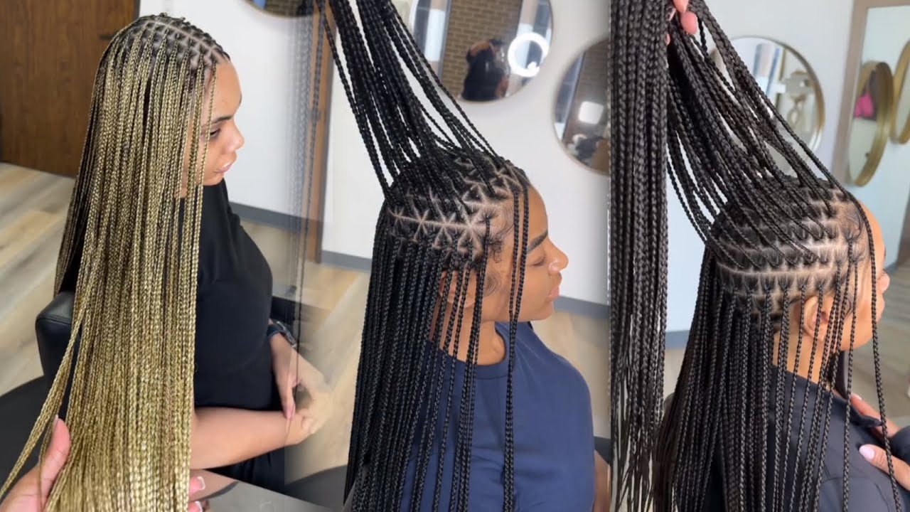 73 Colored small knotless box braids ideas in 2025