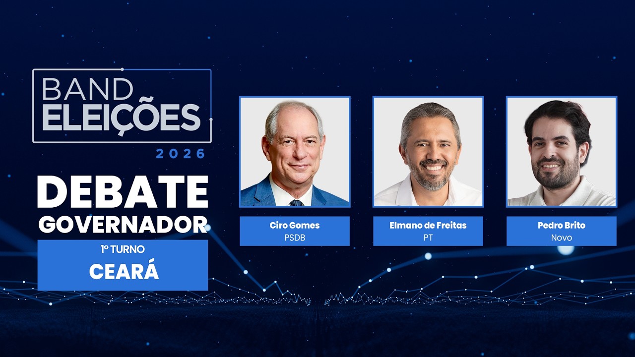 AO VIVO | Debate para o Governo do Ceará | Band Ceará 09/08/26