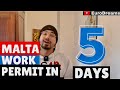Malta work Permit in Just 5 Days - Key Employee Initiative