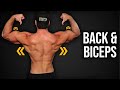 7min Home BACK & BICEPS Workout (DUMBBELLS ONLY!!)