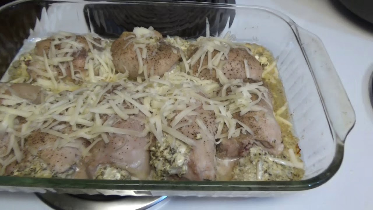 Cheesy Pesto Stuffed Chicken Thighs Kooking With Kandy Low Carb YouTube