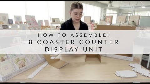 How to Assemble: 8 Coaster Counter Display Unit