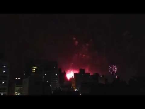 在家客廳看到了2013新竹市政府跨年煙火