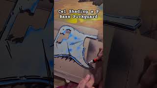 PB Guitar Customization #bassguitar #celshading #creative #art #painting #customguitars