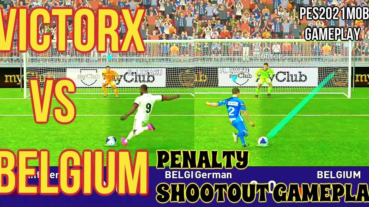 PES 2021 MOBILE GAMEPLAY|PENALTY SHOOTOUT|VICTORX VS BELGIUM