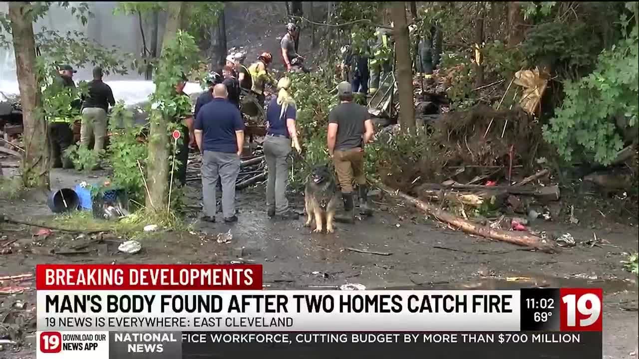 Body of missing man recovered after 2 houses go up in flames in East ...