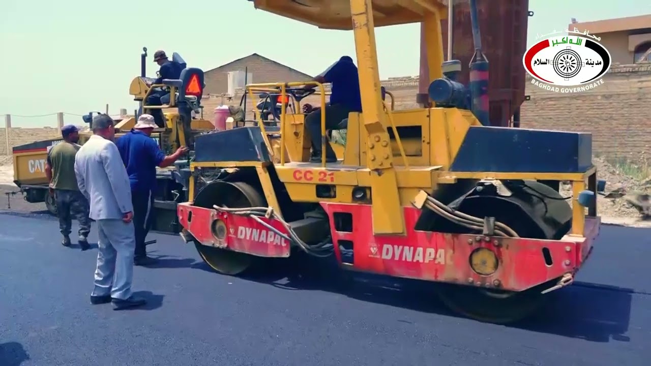 بتوجيه من محافظ بغداد #المهندس_محمد_جابر_العطا تبليط المدخل الأول لناحية سبع البور (شارع الـ 40).