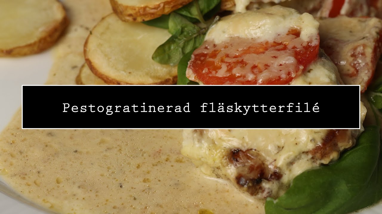 Pestogratinerad fläskytterfilé 