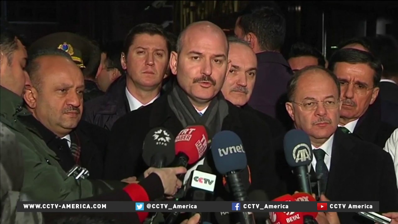 Russian ambassador fatally shot in Turkey; Assailant yells "We die in Aleppo, you die here"