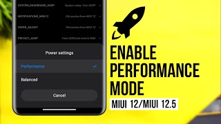 Enable MIUI 12.5 Performance Mode On Any Redmi,Poco & Xiaomi Device | MIUI 12.5 Features screenshot 3