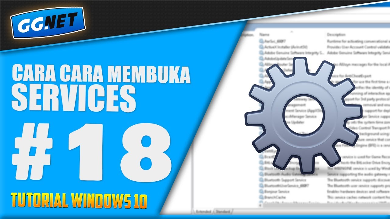5+ Cara membuka SERVICES di WINDOWS 7/8/10/11