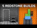 5 Easy, But Awesome Redstone Builds in Minecraft