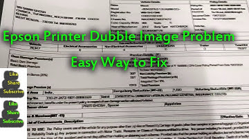 Epson Printer Double Image Print Problem Solve II Double text print Problem